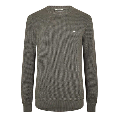 Slate - Front - Jack Wills Mens Linus Seed Stitched Jumper