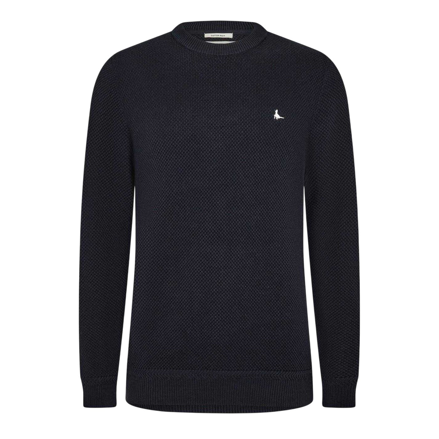 Black - Front - Jack Wills Mens Linus Seed Stitched Jumper