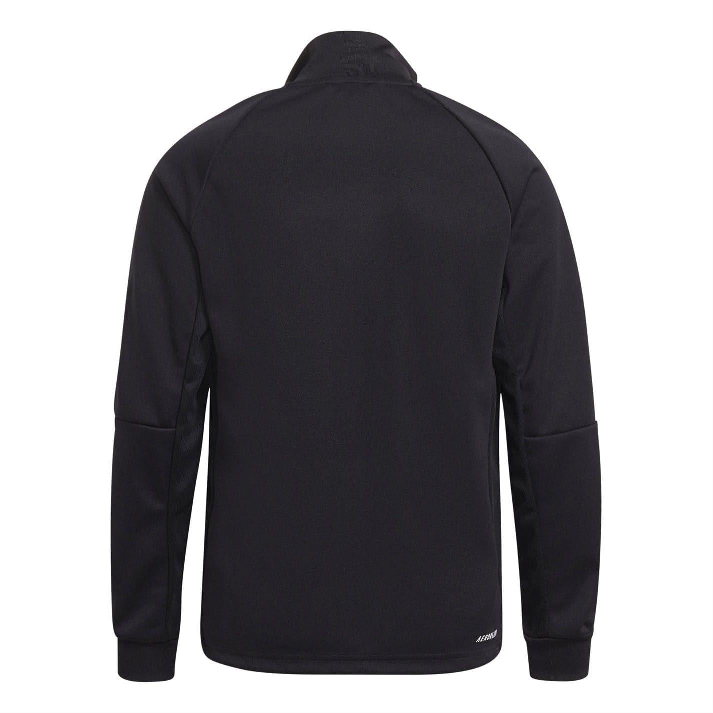 Black-White - Back - Adidas Childrens-Kids Sereno 3 Stripes Track Jacket
