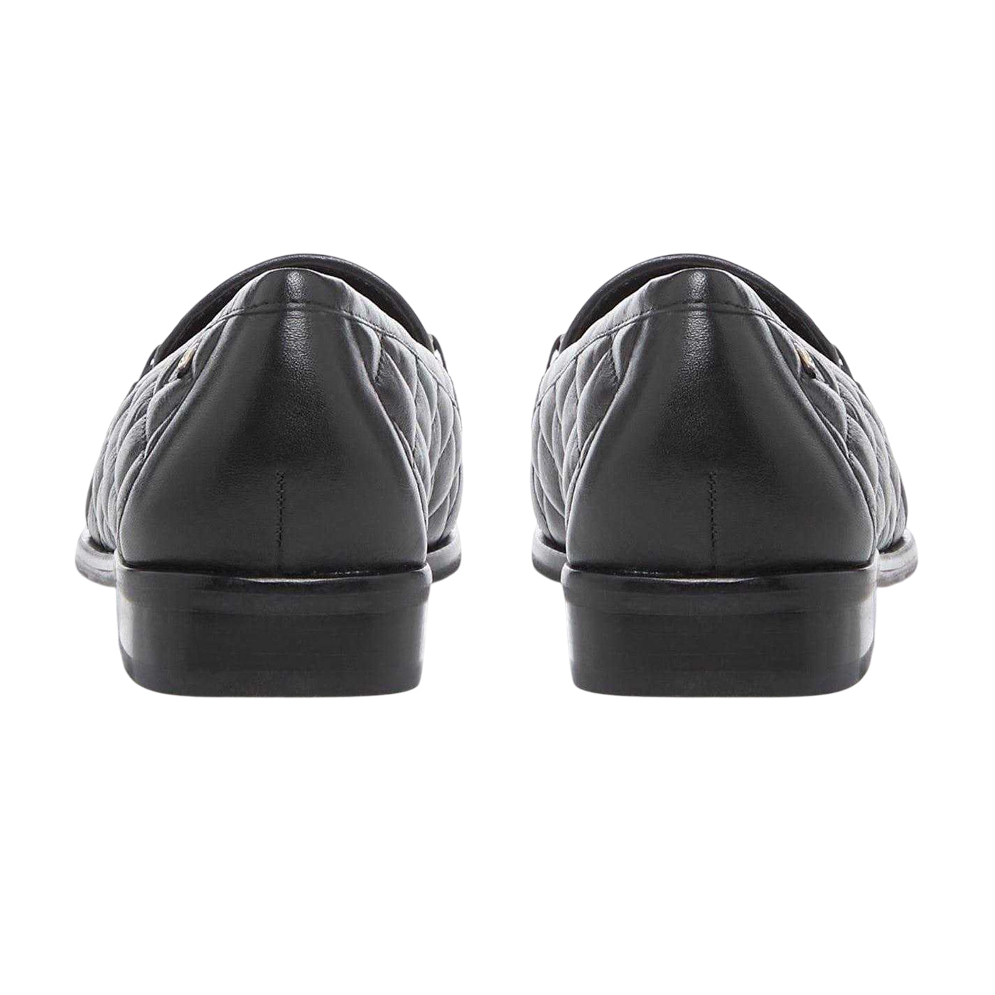 Black - Back - Dune London Womens-Ladies Leather Snaffle Loafers