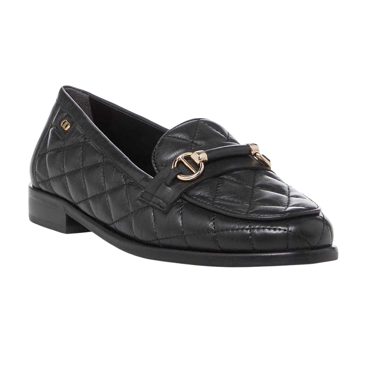 Black - Lifestyle - Dune London Womens-Ladies Leather Snaffle Loafers