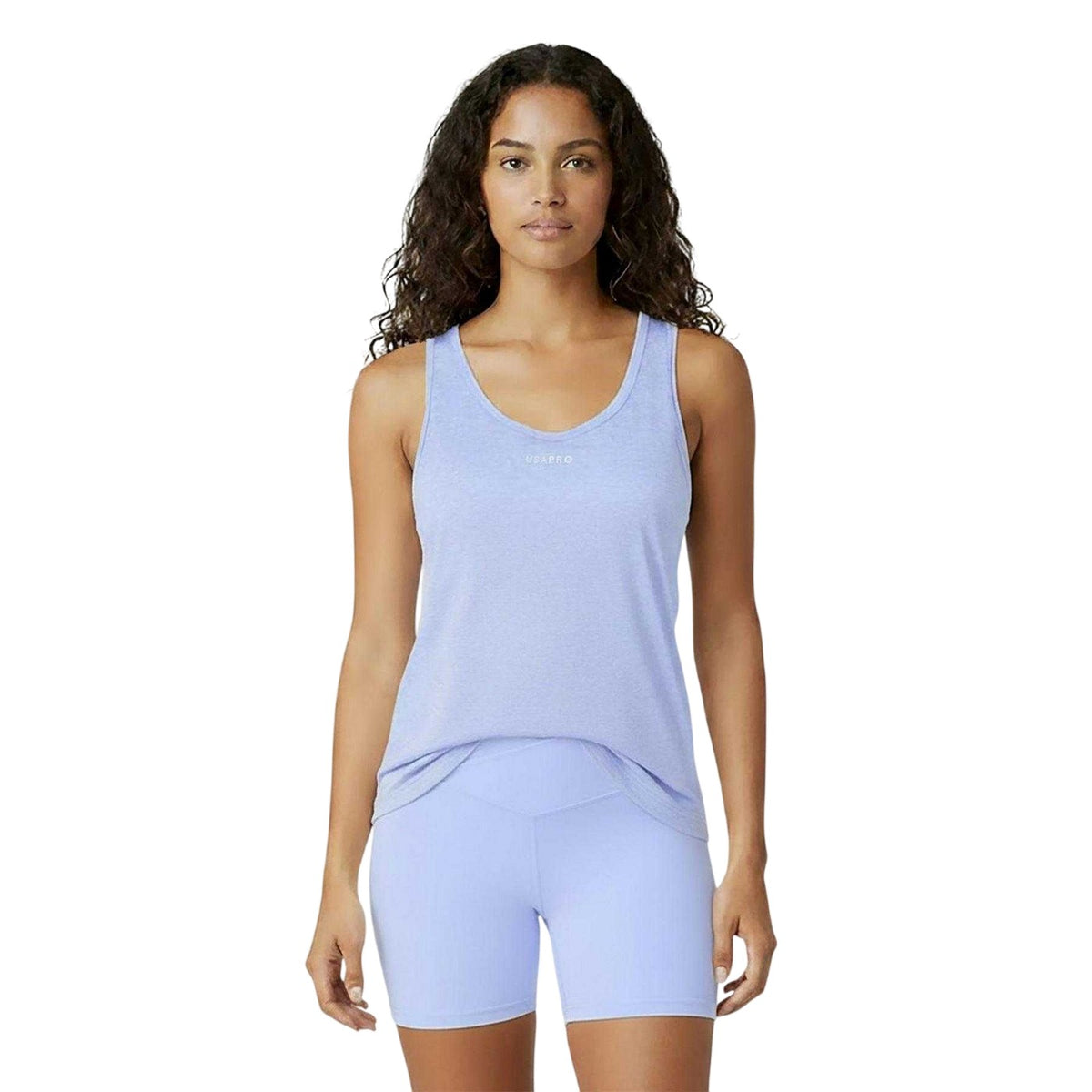 Brunnera Blue - Side - USA Womens-Ladies Pro Flex Tank Top