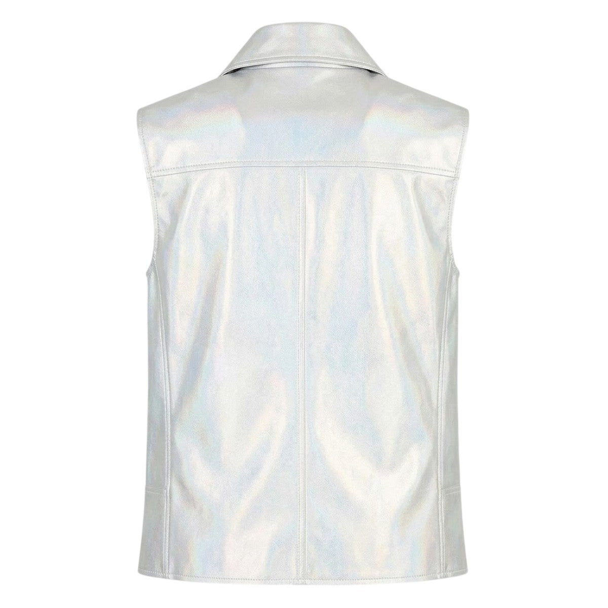 Multicoloured Melange - Back - Armani Exchange Womens-Ladies Iridescent Sleeveless Gilet