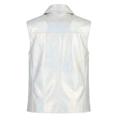 Multicoloured Melange - Back - Armani Exchange Womens-Ladies Iridescent Sleeveless Gilet