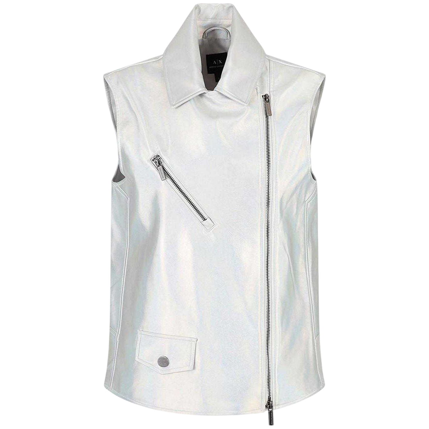 Multicoloured Melange - Front - Armani Exchange Womens-Ladies Iridescent Sleeveless Gilet