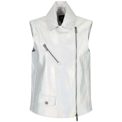 Multicoloured Melange - Front - Armani Exchange Womens-Ladies Iridescent Sleeveless Gilet