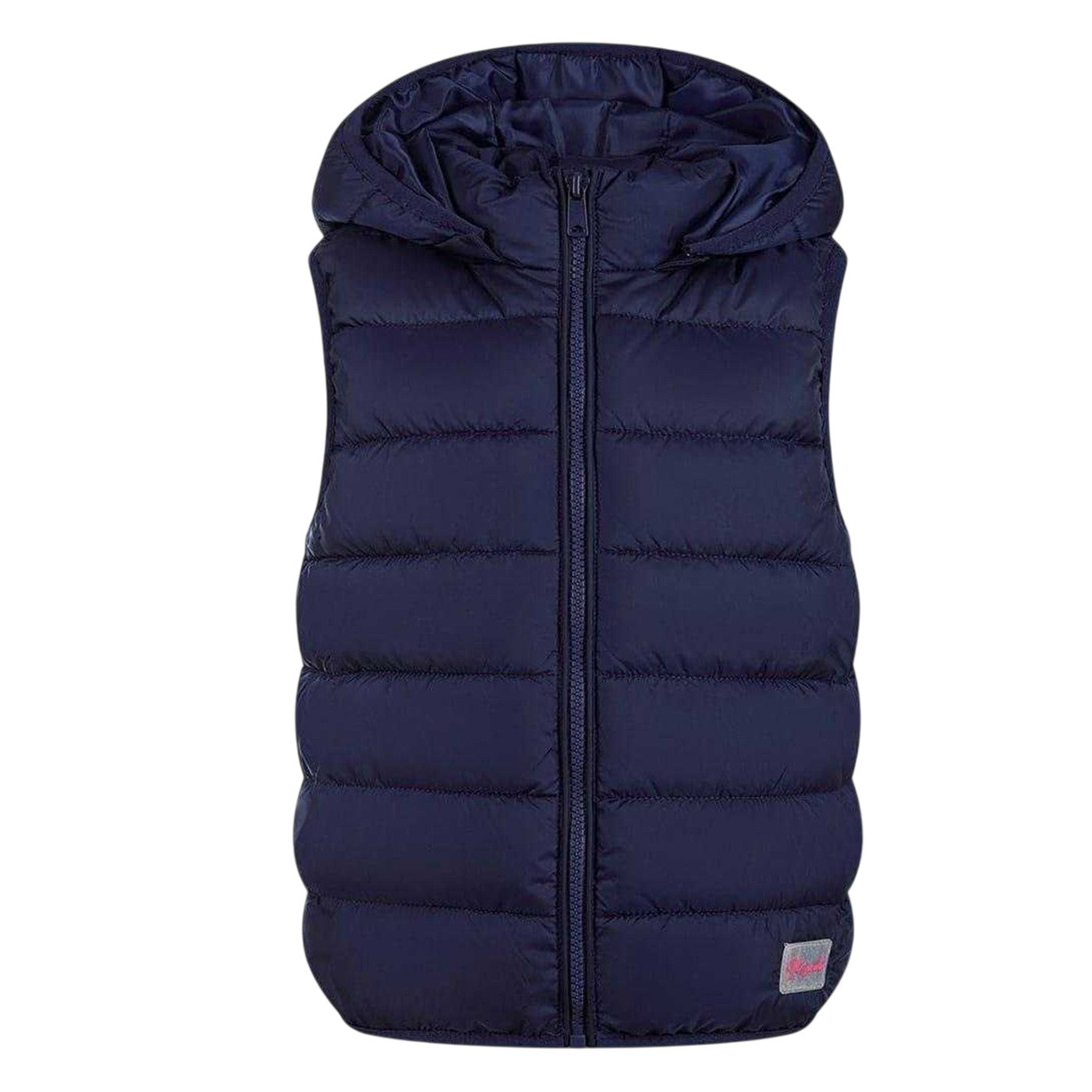Dark Blue - Side - Minoti Girls Puffer Quilted Gilet