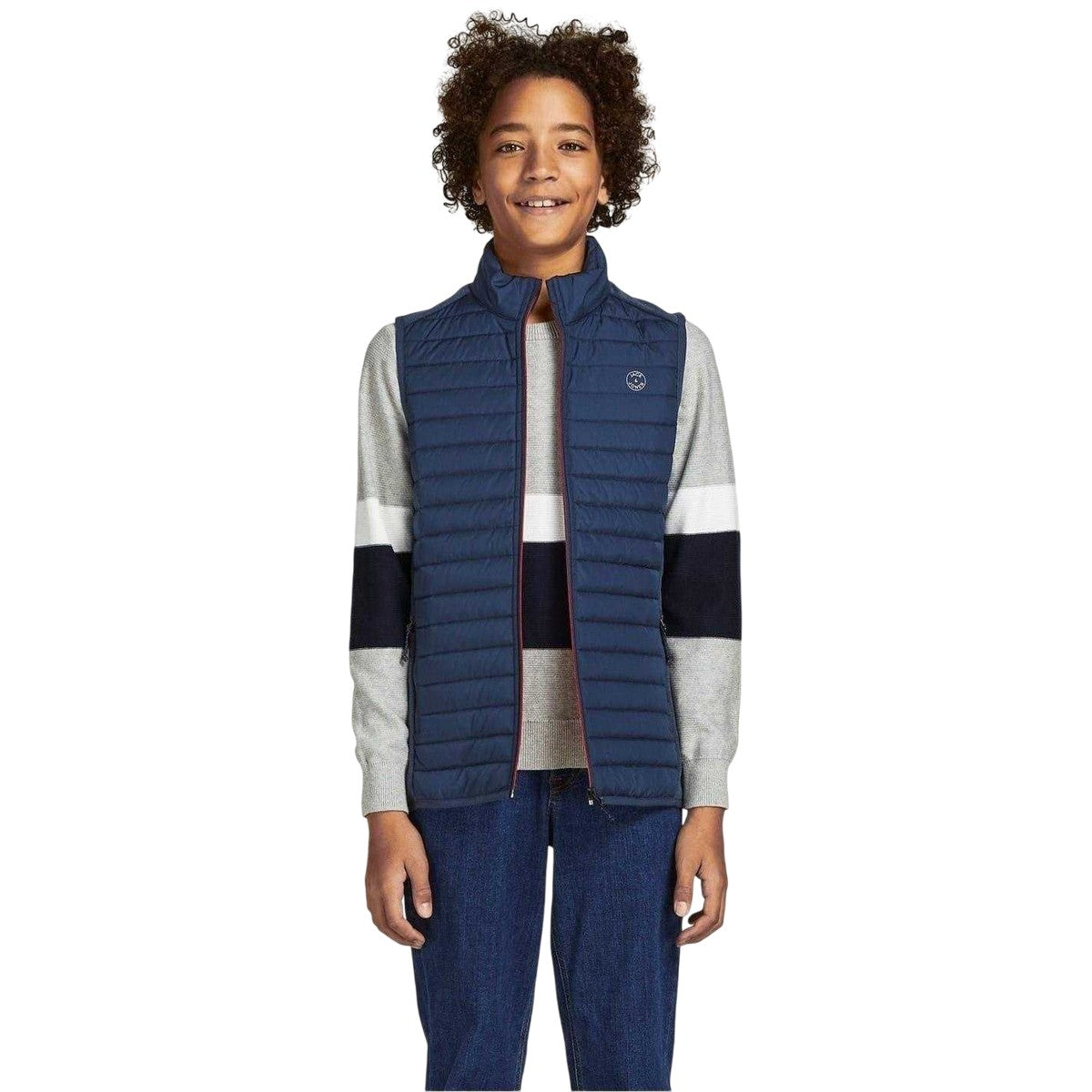 Navy Blazer - Lifestyle - Jack And Jones Boys Classic Polyester Gilet