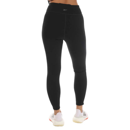 Black - Back - Reebok Womens-Ladies Workout Ready Basic High Rise Leggings