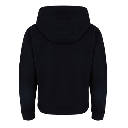 Black - Back - Hugo Childrens-Kids Lettering Logo Regular Full Zip Hoodie