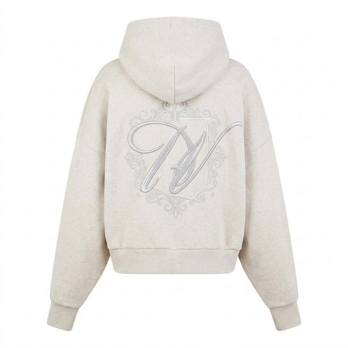 Stone - Back - Jack Wills Girls Emblem Cotton Blend Embroidered Drawstring Hoodie