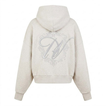 Stone - Back - Jack Wills Girls Emblem Cotton Blend Embroidered Drawstring Hoodie