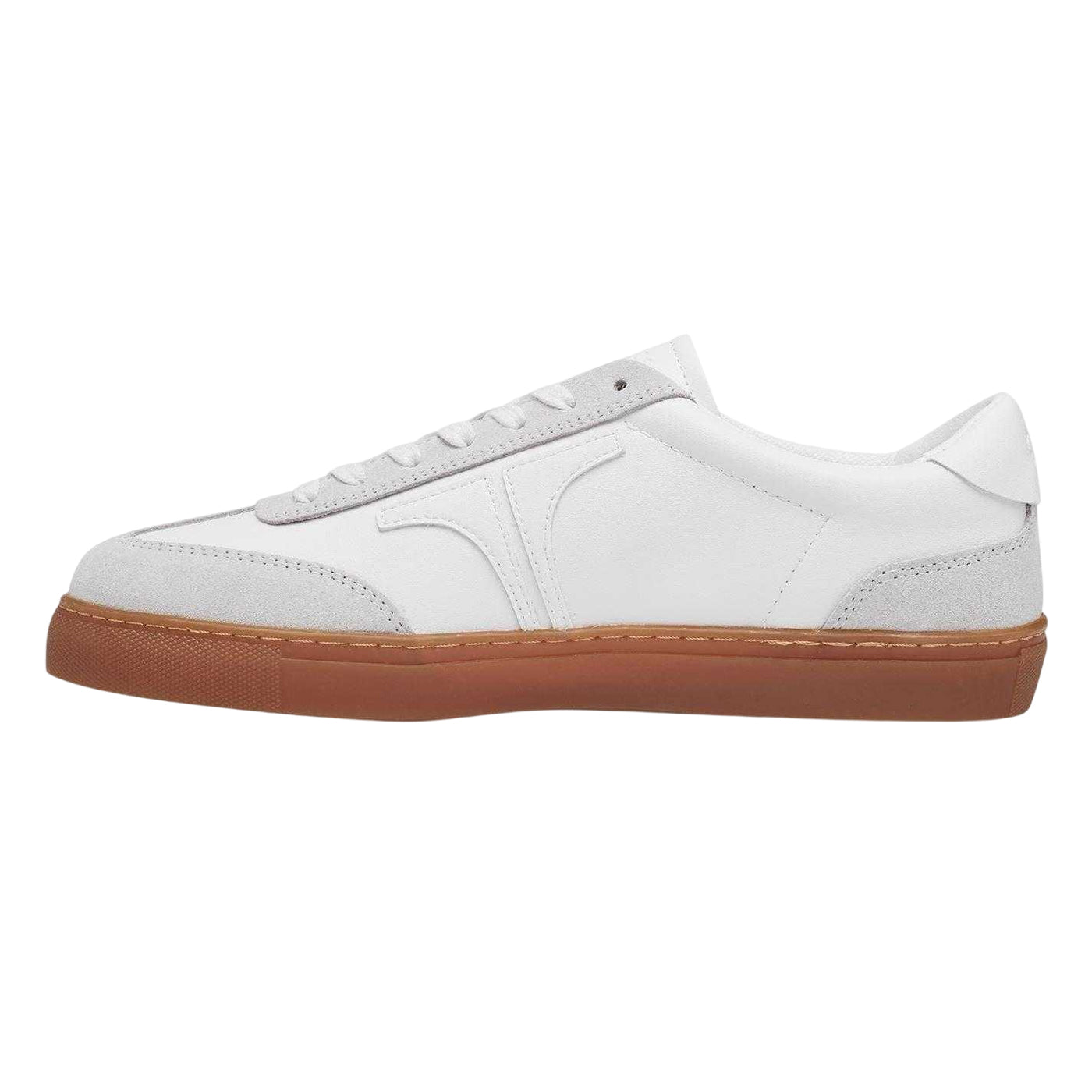 White - Lifestyle - Ted Baker Mens Robert Leather Flat Trainers