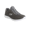 Charcoal - Front - Skechers Womens-Ladies Summits Itz Bazik Trainers