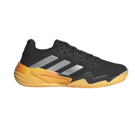 Black-Metal-Spark - Front - Adidas Mens Barricade 13 Clay Tennis Shoes
