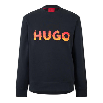 Black - Front - Hugo Mens Ditmo Regular Sweatshirt