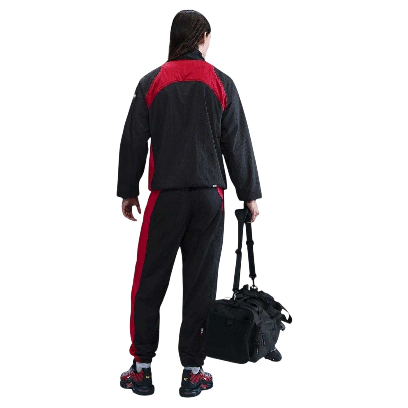 Black-Red - Back - Nike Mens Total 90 Water Repellent Track Jacket