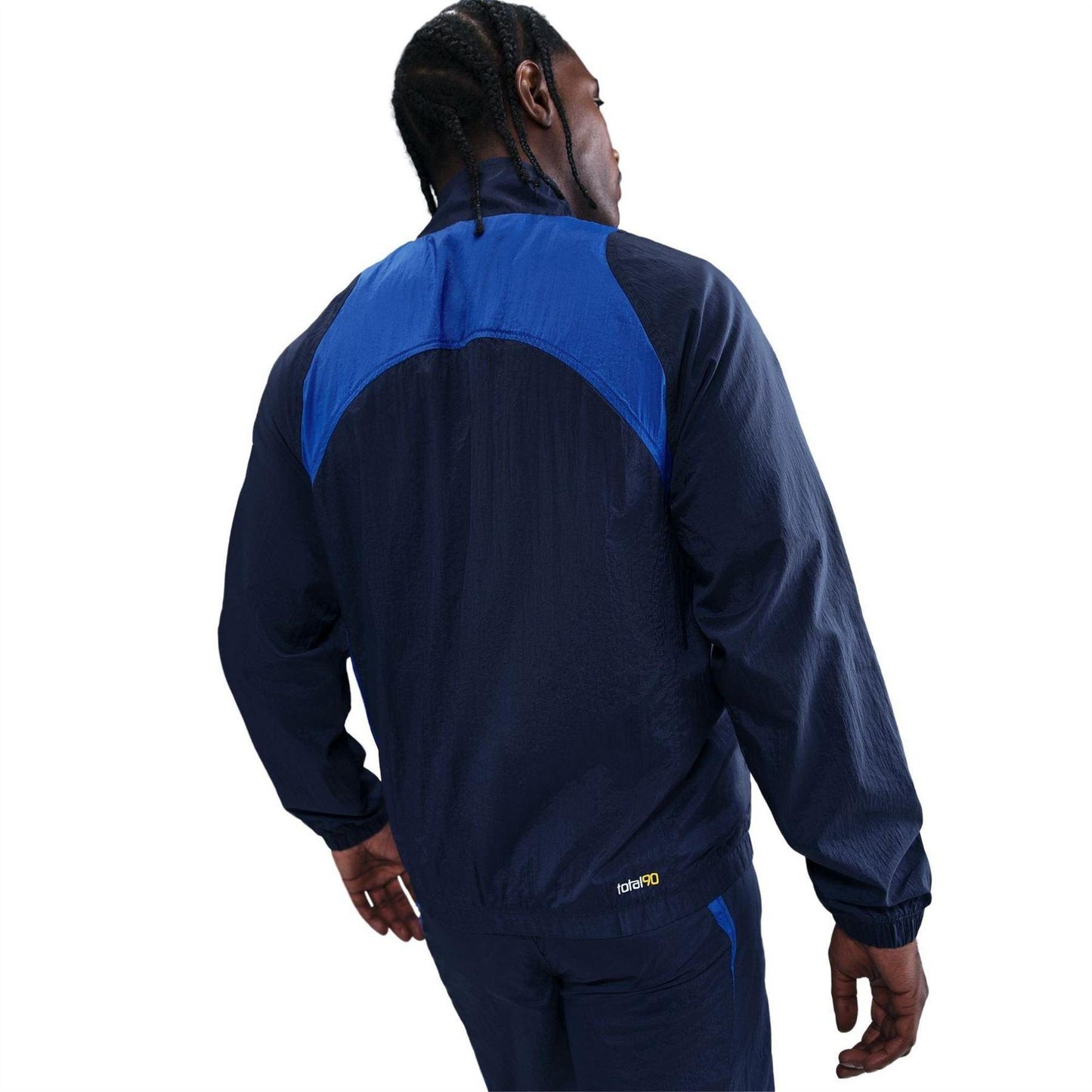 Midnight Navy - Back - Nike Mens Total 90 Water Repellent Track Jacket