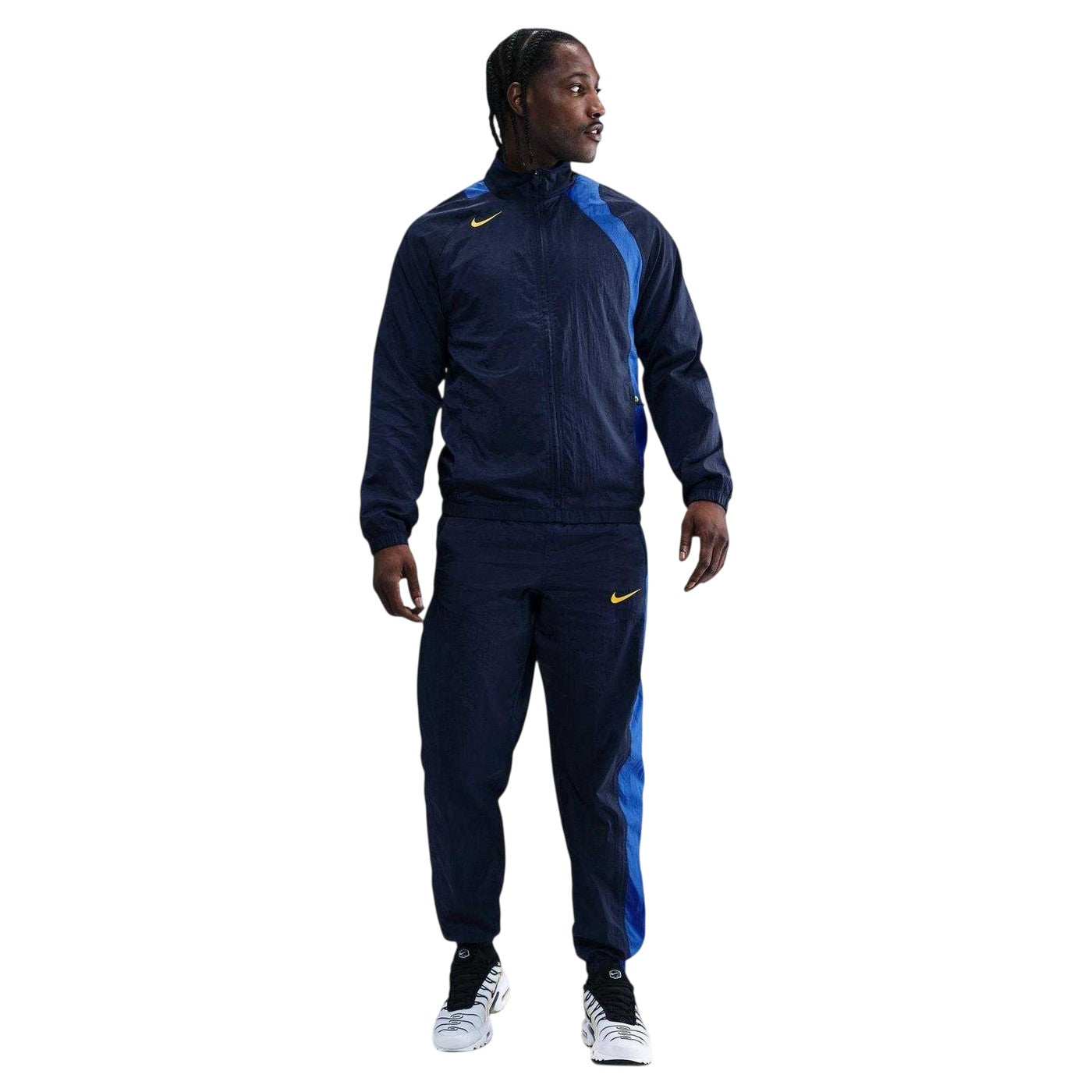 Midnight Navy - Side - Nike Mens Total 90 Water Repellent Track Jacket