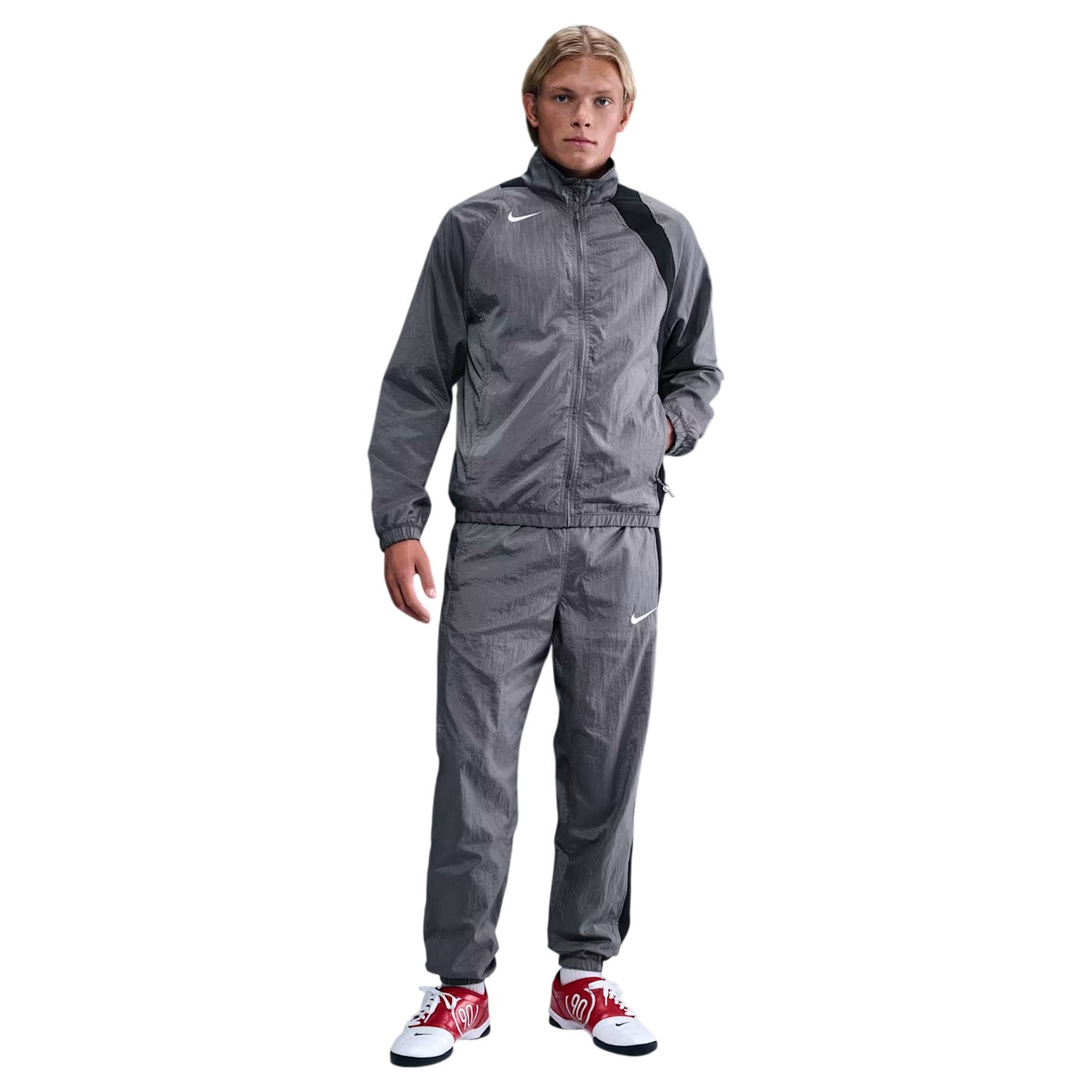 Light Grey - Side - Nike Mens Total 90 Water Repellent Track Jacket