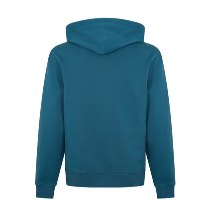 Navy Blue-Teal Blue - Back - Calvin Klein Mens Hoodie