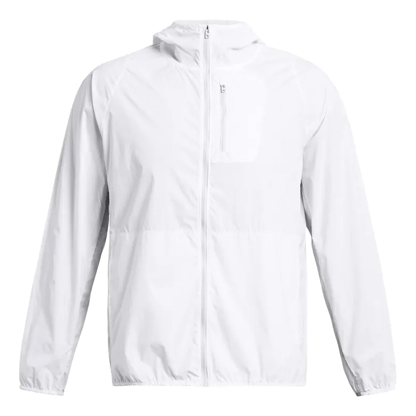 White - Front - Under Armour Mens Launch Lightweight Jacket