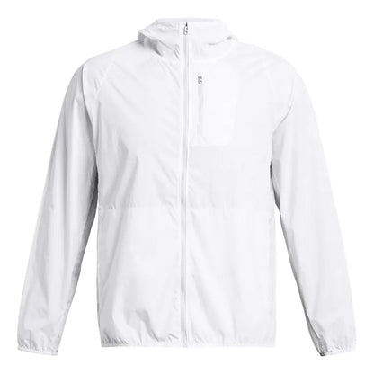White - Front - Under Armour Mens Launch Lightweight Jacket