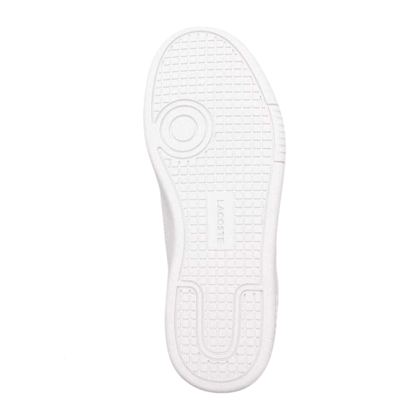 White - Side - Lacoste Womens-Ladies Lineset Crocodile Leather Trainers