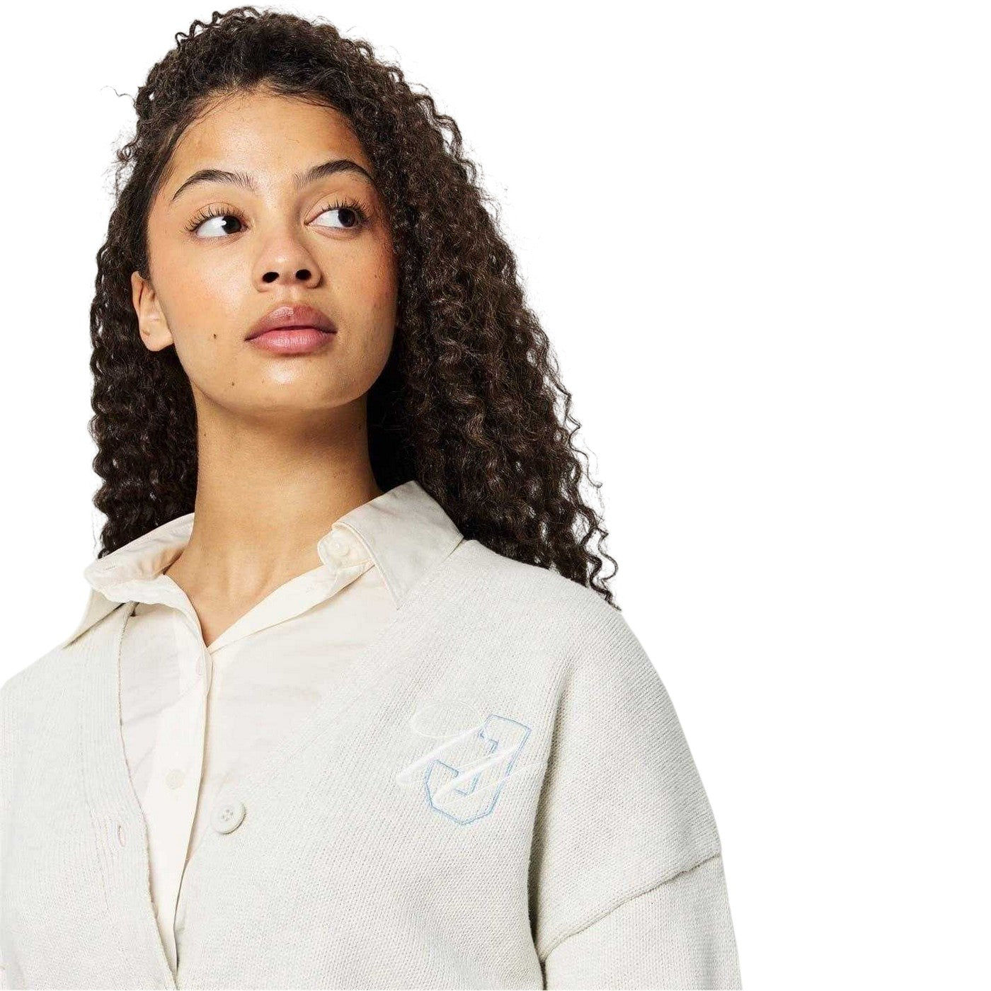 Light Heather - Side - Jack Wills Womens-Ladies Knitted V Neck Cardigan