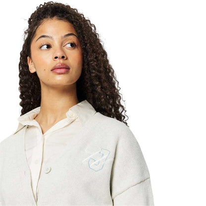 Light Heather - Side - Jack Wills Womens-Ladies Knitted V Neck Cardigan