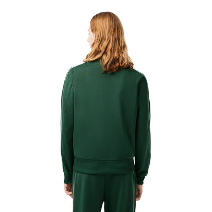 Green - Back - Lacoste Mens Paris Piqué Zip Front Track Jacket