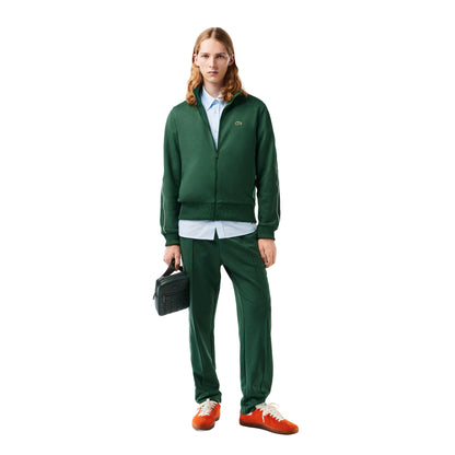 Green - Side - Lacoste Mens Paris Piqué Zip Front Track Jacket