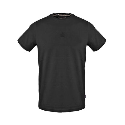 Black - Front - Aquascutum Mens Regular T-Shirt