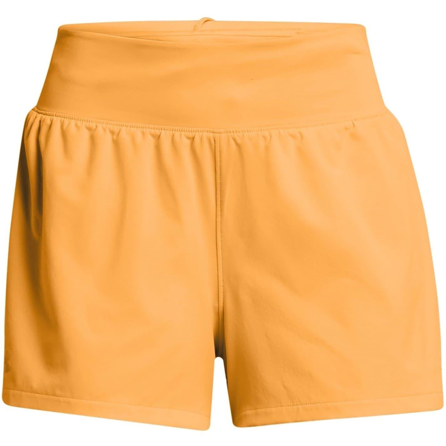 Orange - Front - Under Armour Womens-Ladies Run Stamina 3 Running Shorts