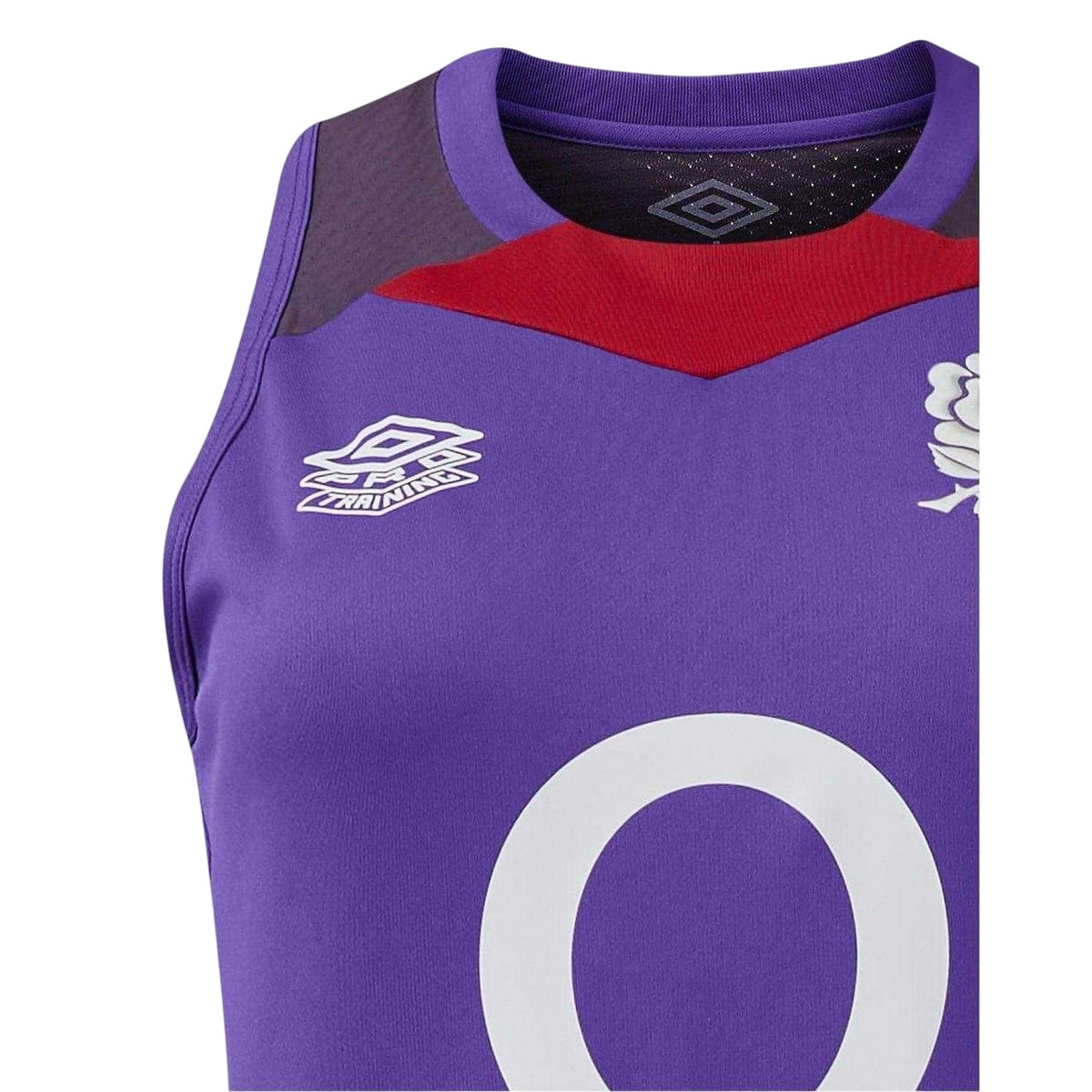 Violet-Red - Lifestyle - Umbro Womens-Ladies England Rugby Sleeveless Vest Top