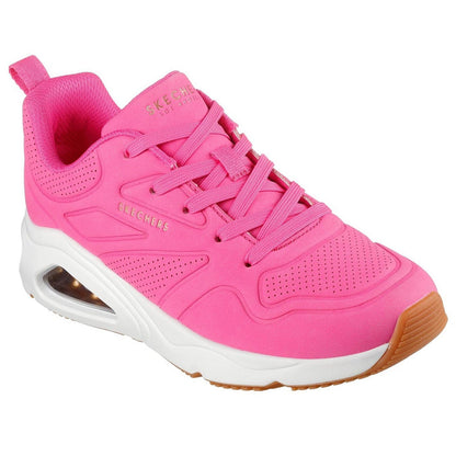 Hot Pink - Pack Shot - Skechers Womens-Ladies Tres Air Uno Revolution-Airy Skech-Air Trainers