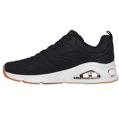 Black - Side - Skechers Womens-Ladies Tres Air Uno Revolution-Airy Skech-Air Trainers