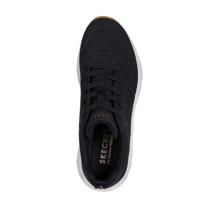 Black - Lifestyle - Skechers Womens-Ladies Tres Air Uno Revolution-Airy Skech-Air Trainers