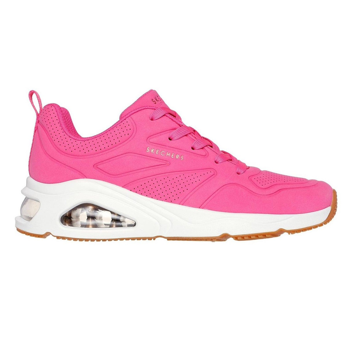 Hot Pink - Front - Skechers Womens-Ladies Tres Air Uno Revolution-Airy Skech-Air Trainers