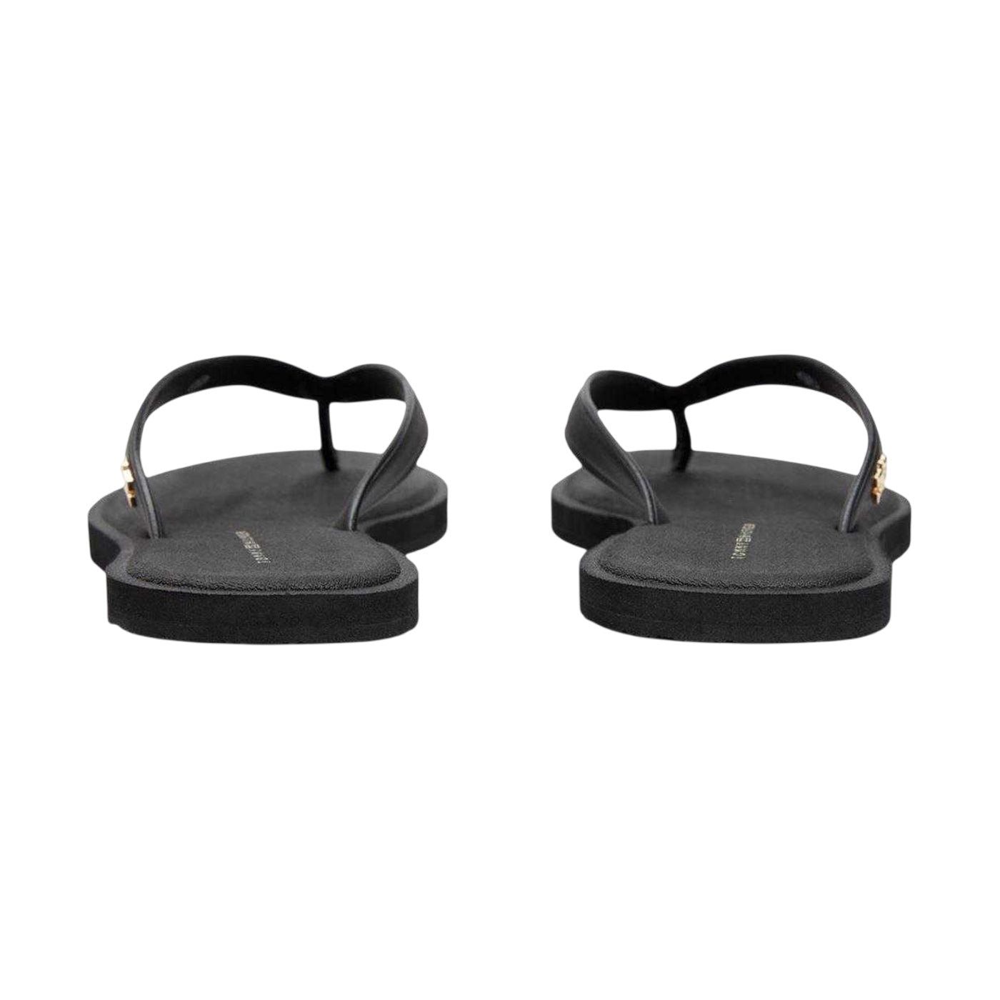 Black - Back - Tommy Hilfiger Womens-Ladies Scandi Slip-on Flip Flops