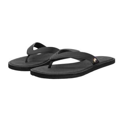 Black - Lifestyle - Tommy Hilfiger Womens-Ladies Scandi Slip-on Flip Flops