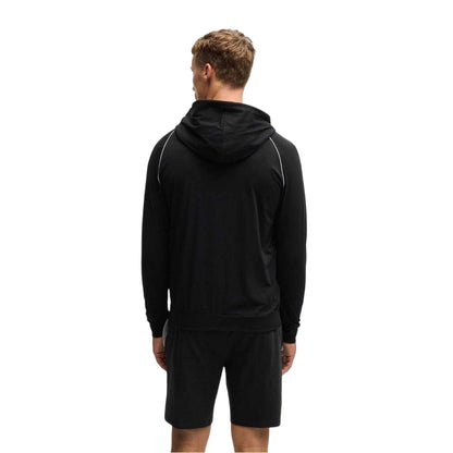 Black - Back - Boss Mens Mix&Match Full Zip Hoodie