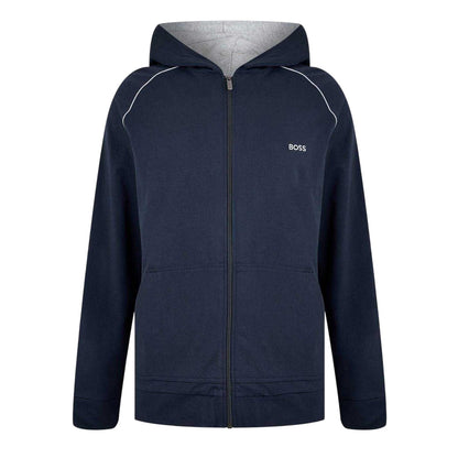 Dark Blue - Front - Boss Mens Mix&Match Full Zip Hoodie