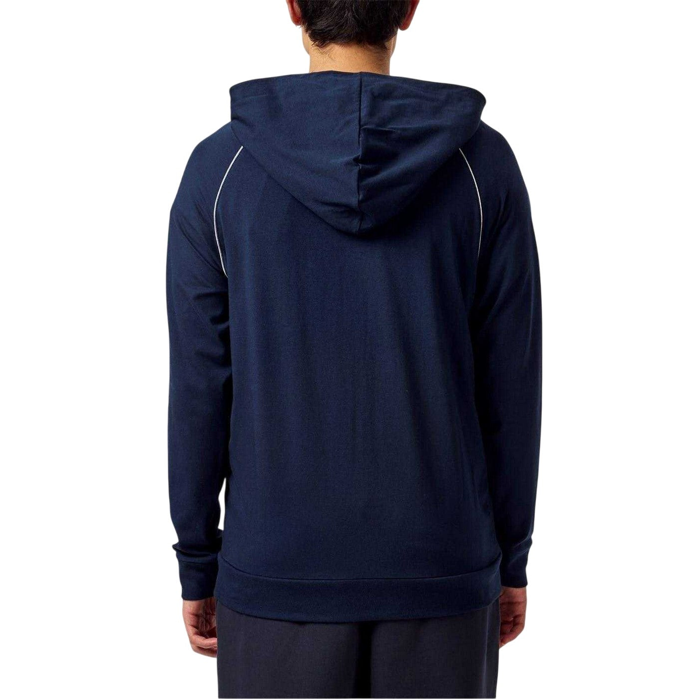 Dark Blue - Back - Boss Mens Mix&Match Full Zip Hoodie