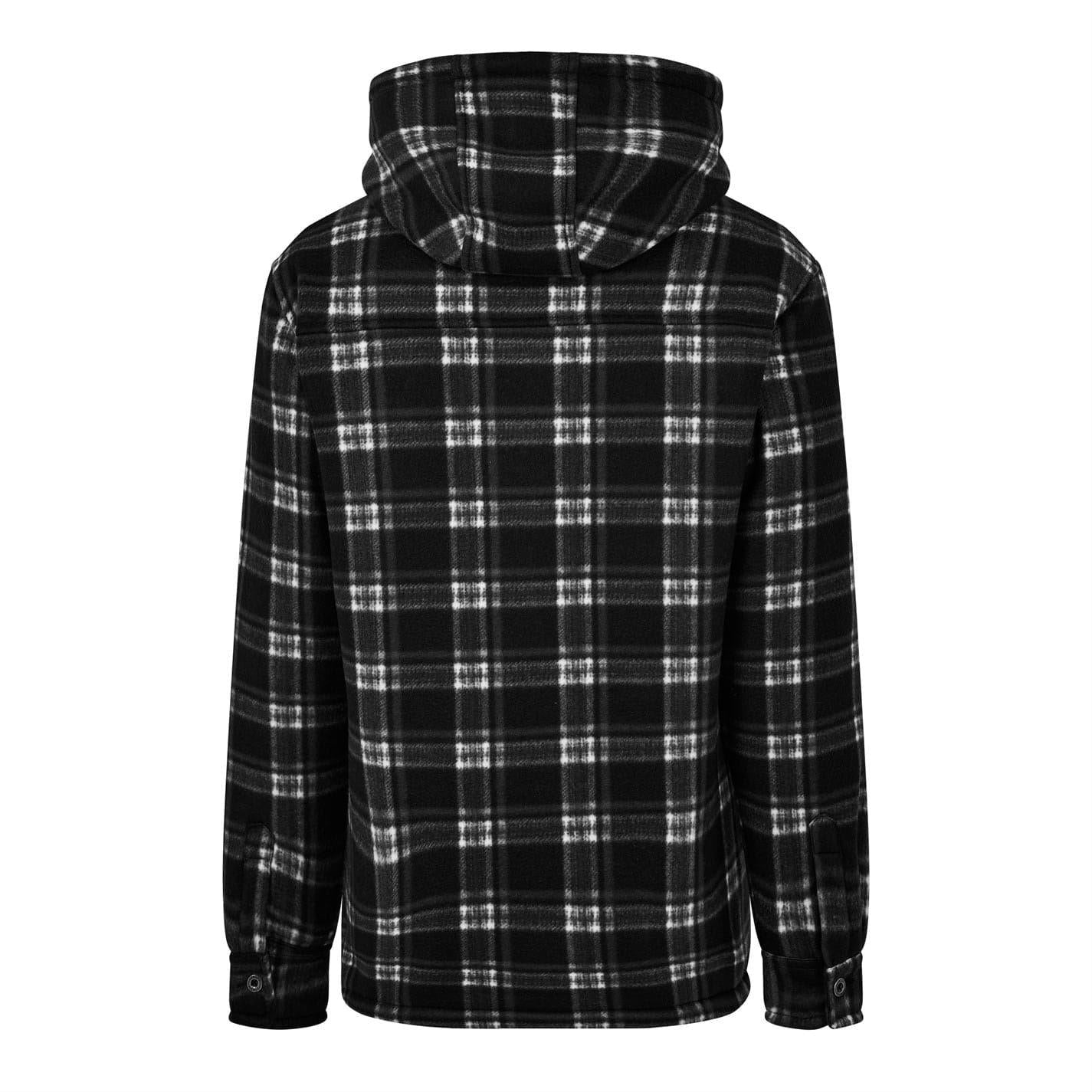 Black - Back - Dunlop Mens Heavy Duty Full Zip Hoodie