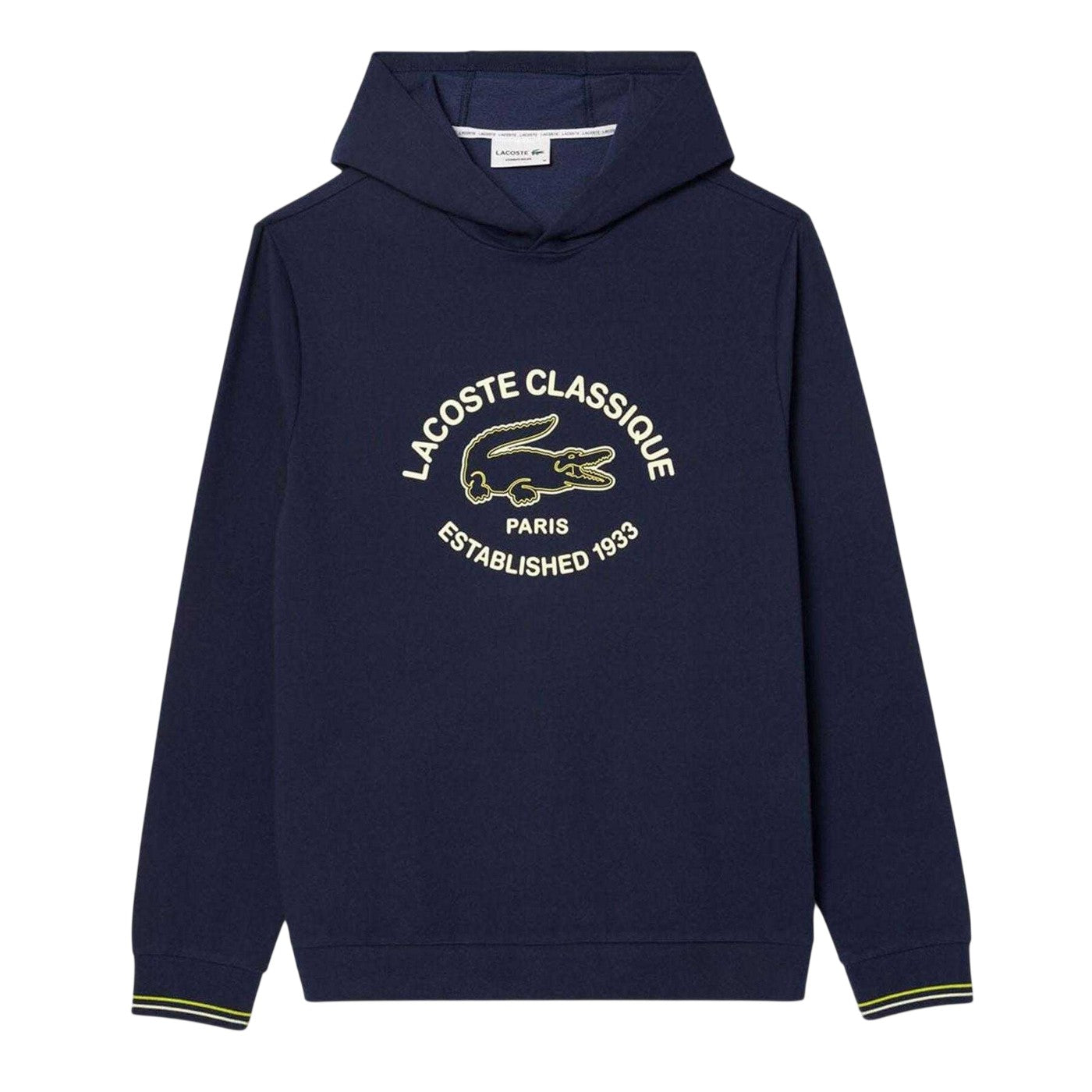 Navy - Front - Lacoste Unisex Adult Loungewear Hoodie