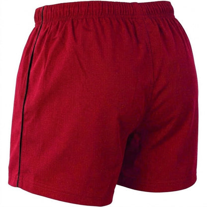 Red - Back - Gilbert Mens Match Rugby Shorts