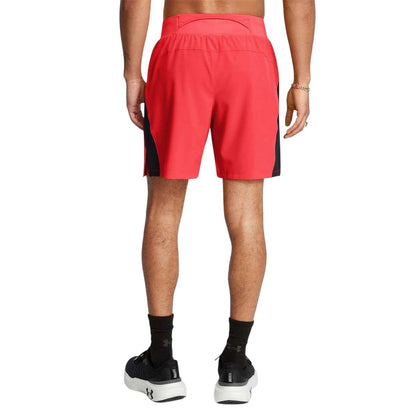 Red - Back - Under Armour Mens Launch Elite Elasticated Athletic Running Shorts