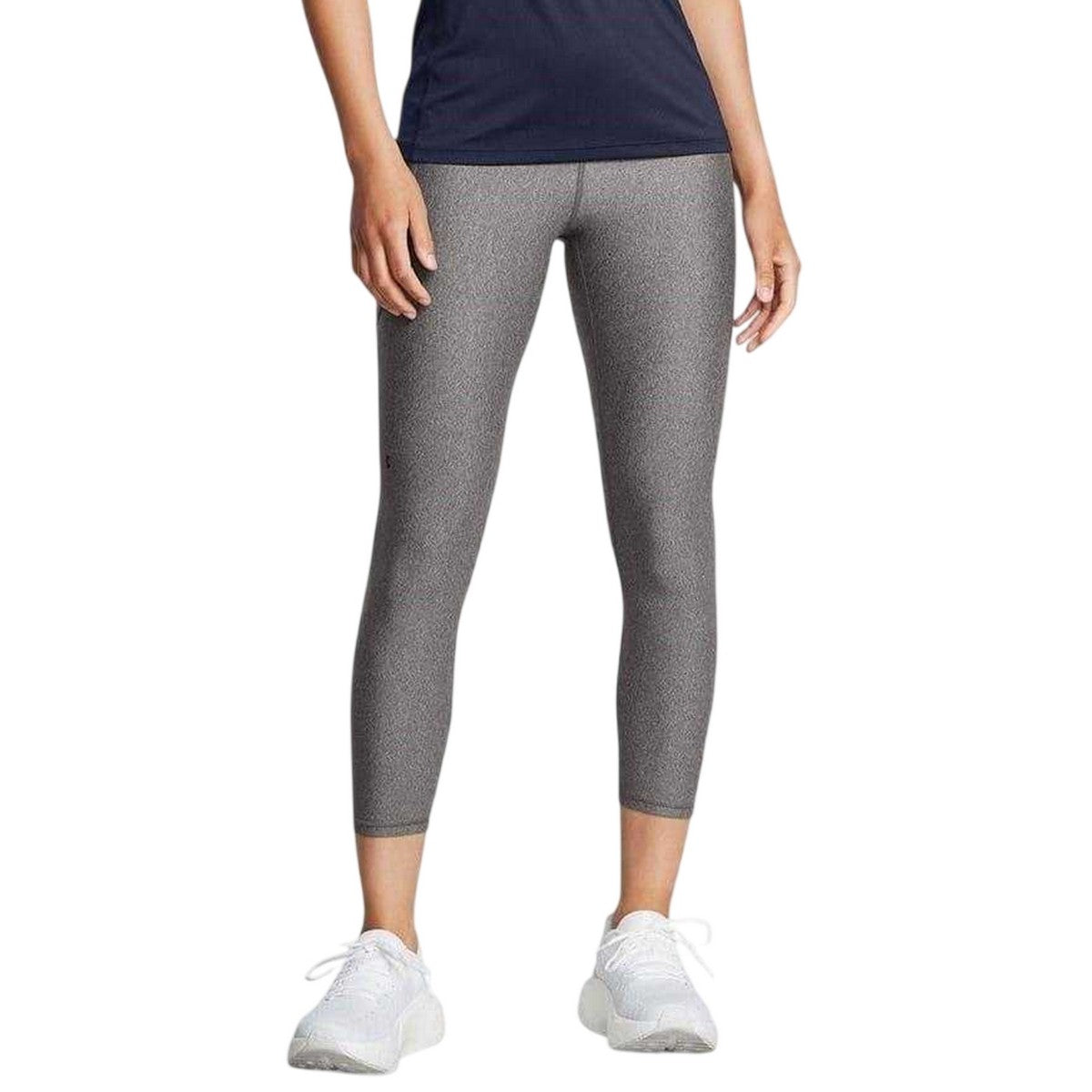 Charcoal-Black - Front - Under Armour Womens-Ladies HeatGear Leggings