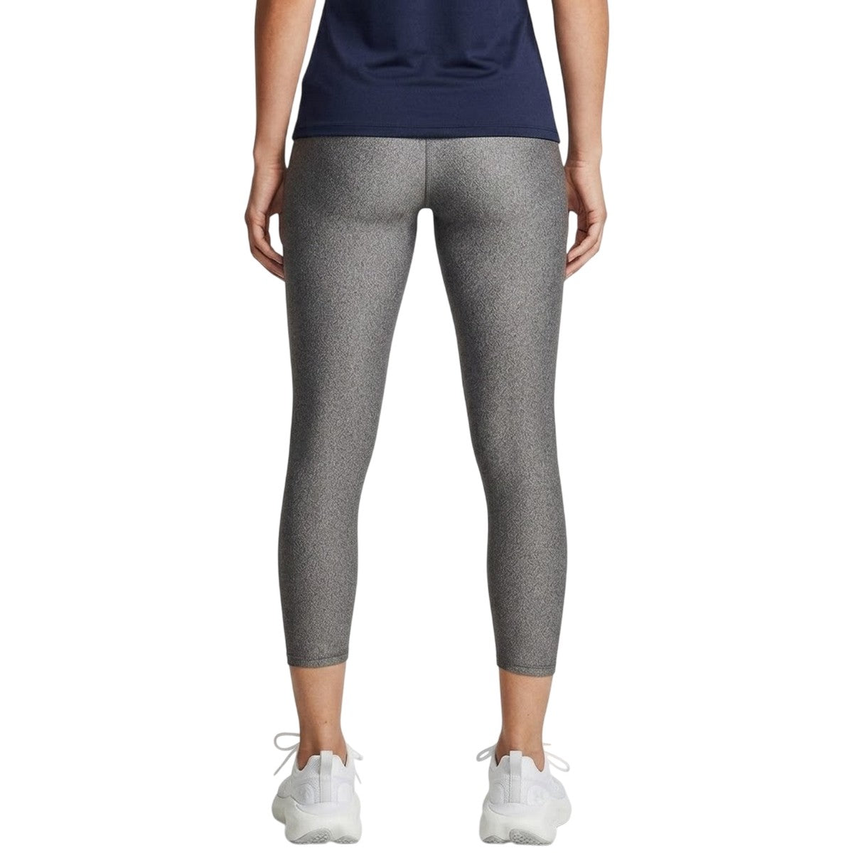 Charcoal-Black - Back - Under Armour Womens-Ladies HeatGear Leggings